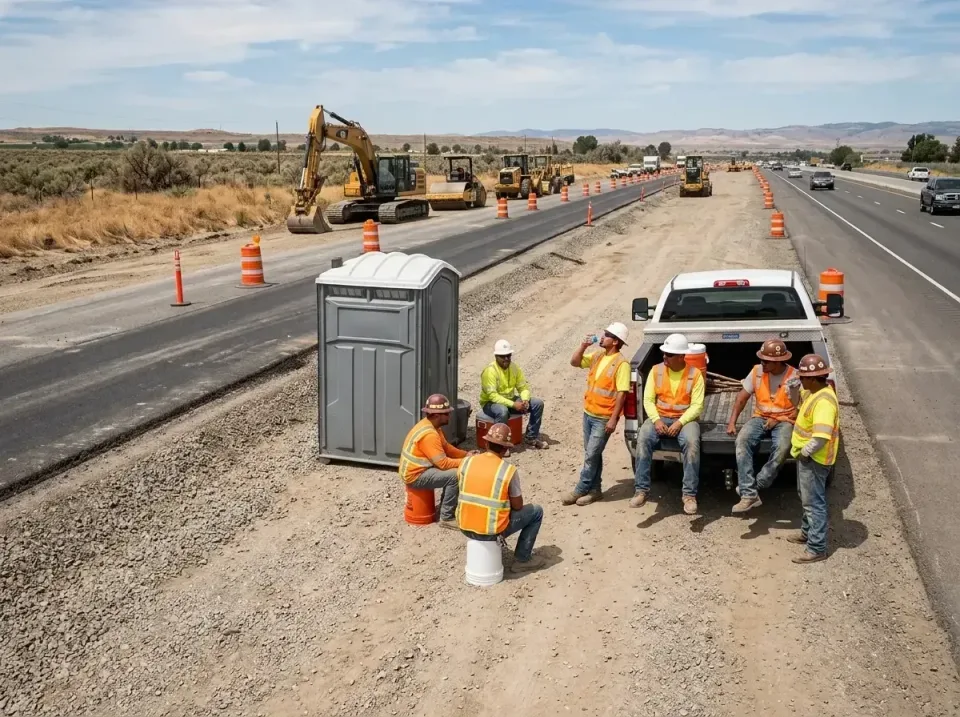 highway-road-construction-crew-007 — frequently asked questions, Porta Potty and Restroom Rentals in Tipton, CA